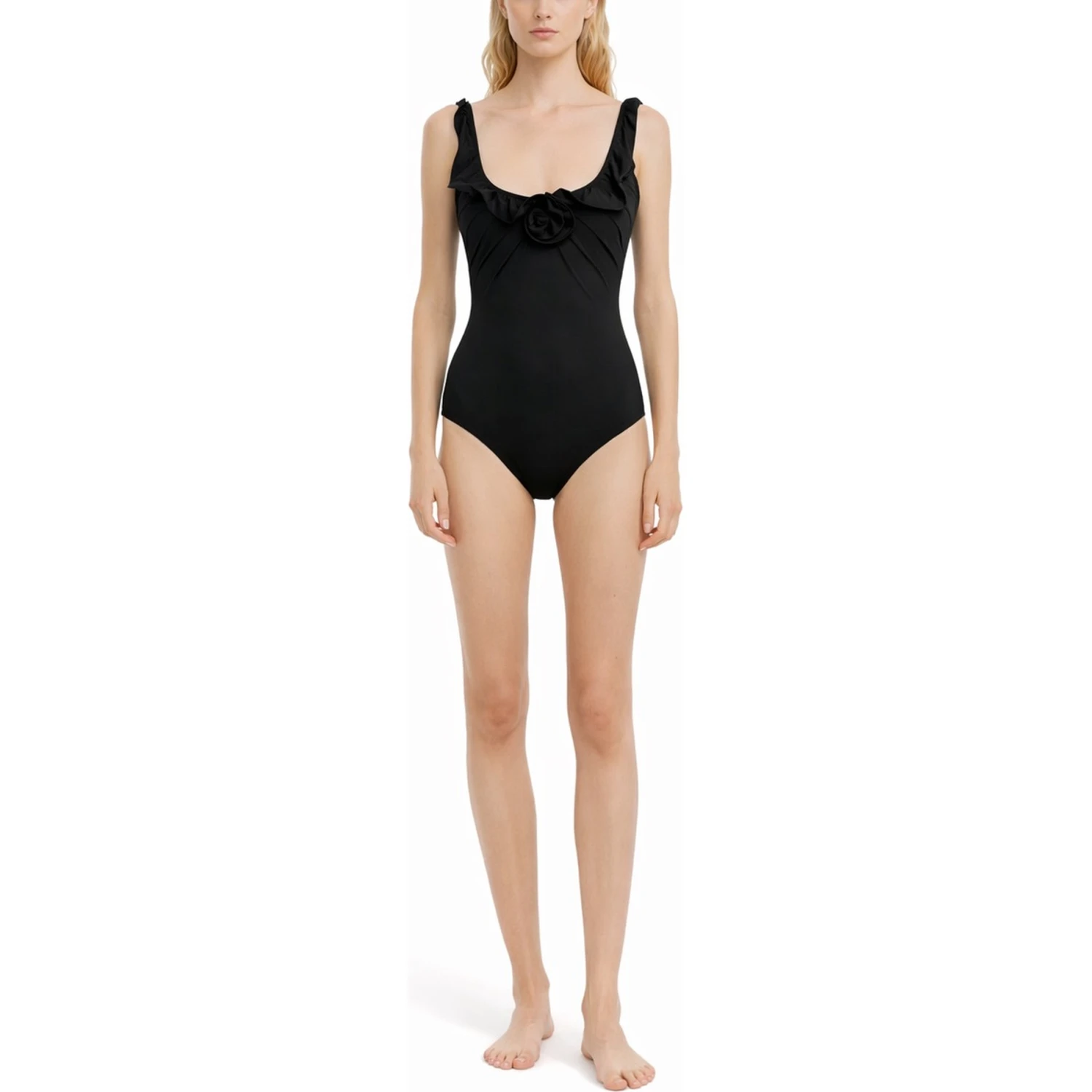 SWIMSUIT WITH FLOWER DETAIL