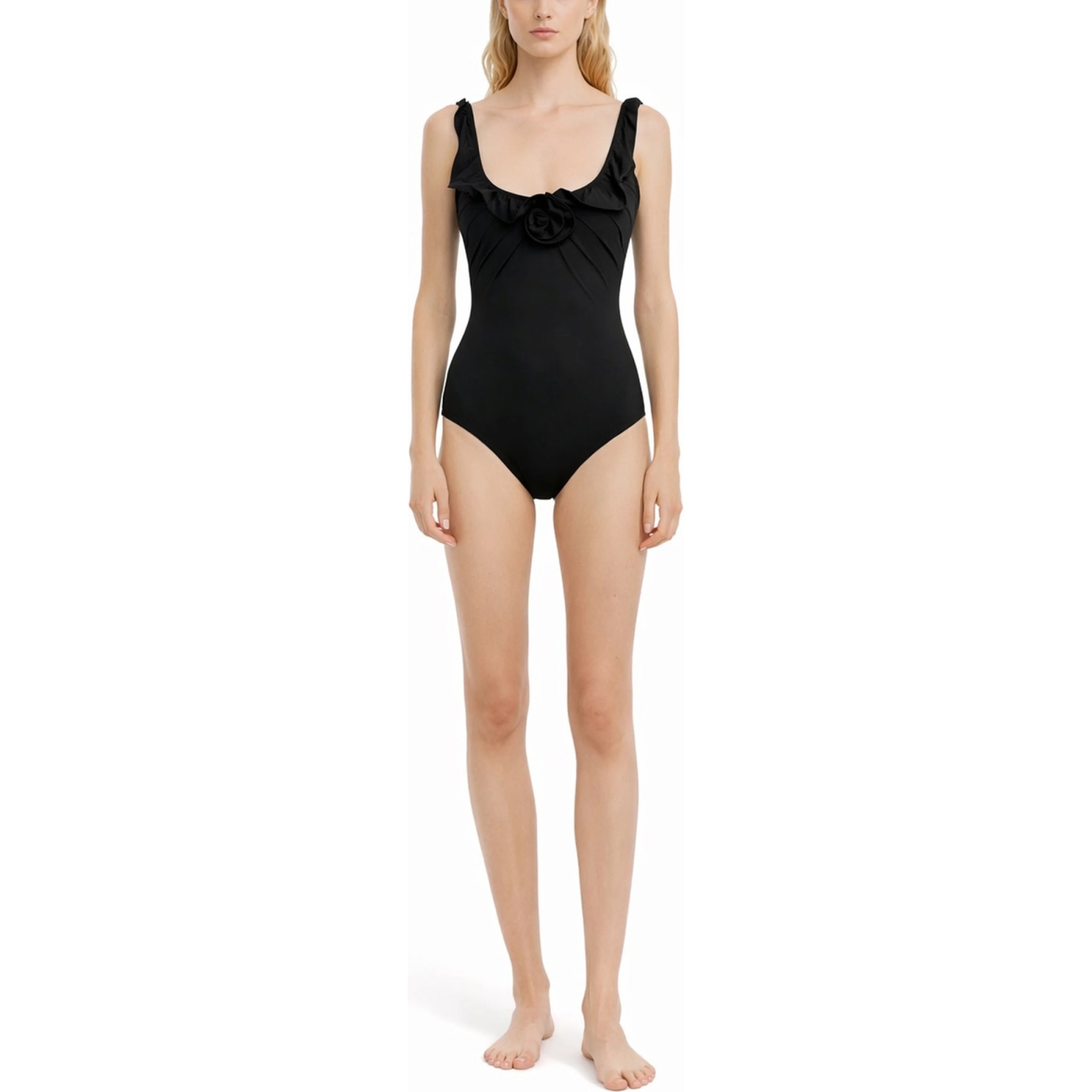 SWIMSUIT WITH FLOWER DETAIL