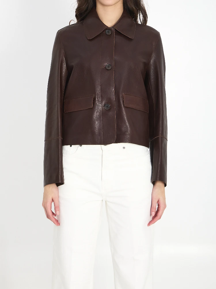 Fem vintage leather jacket