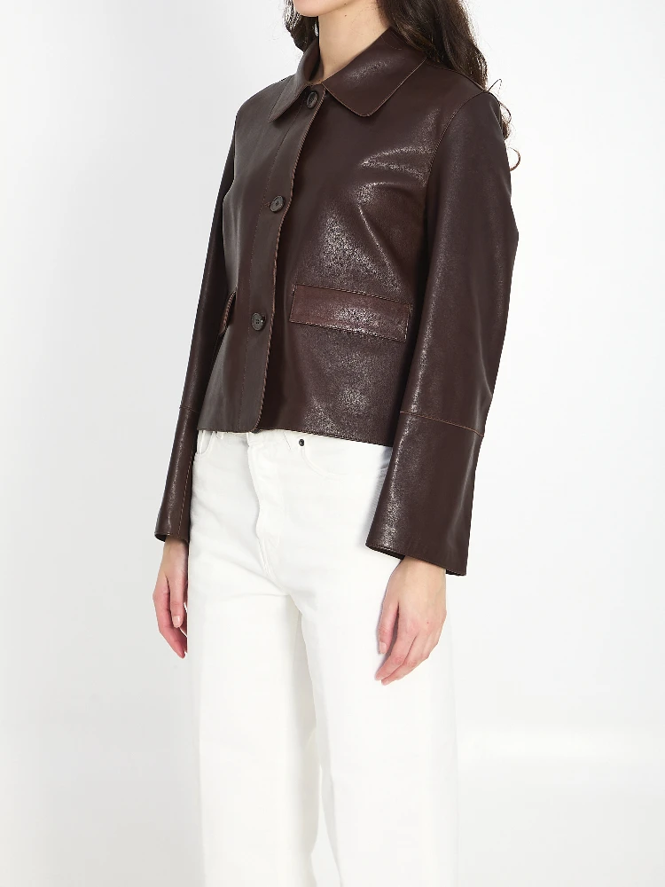 Fem vintage leather jacket alternative