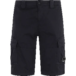 STRETCH SATEEN CARGO LENS SHORTS