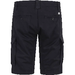 STRETCH SATEEN CARGO LENS SHORTS