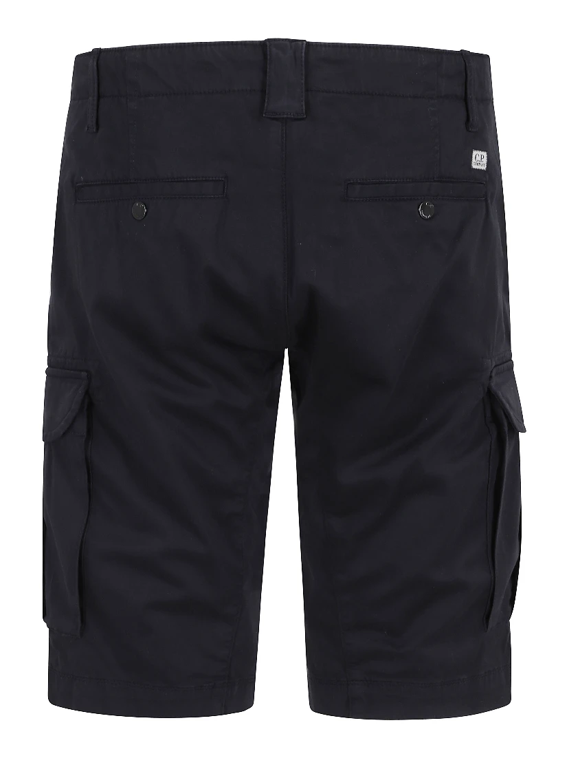 STRETCH SATEEN CARGO LENS SHORTS