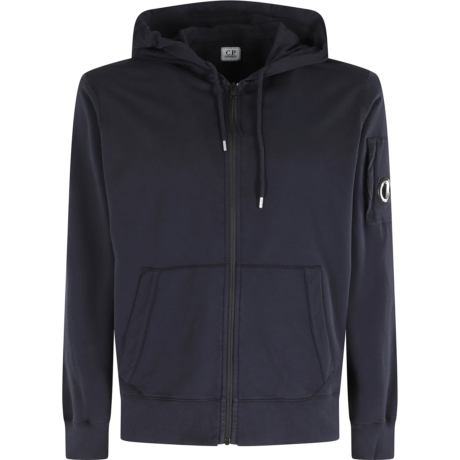 LIGHT FLEECE ZIP HOODED LENS SWEATSHIRT