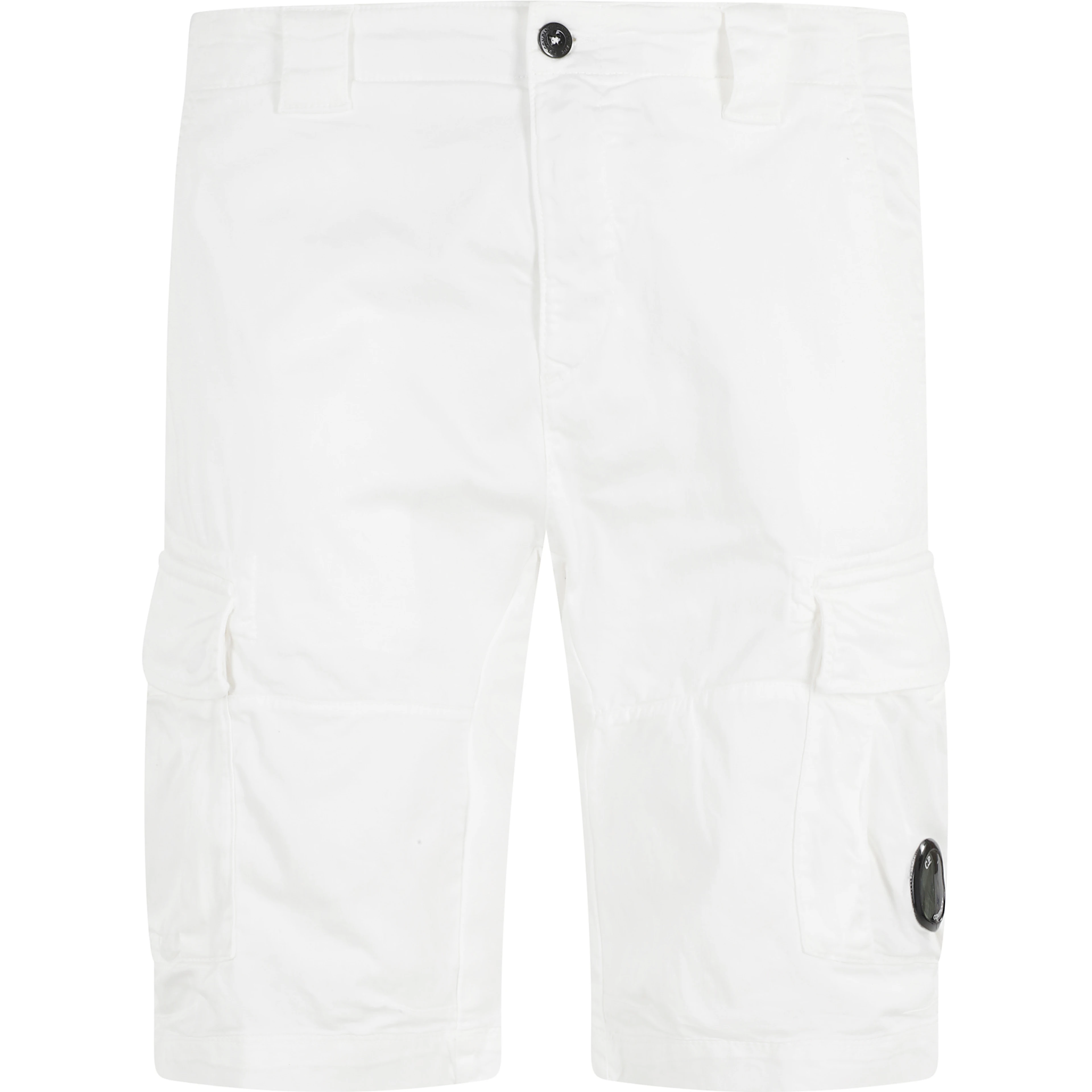 STRETCH SATEEN CARGO LENS SHORTS