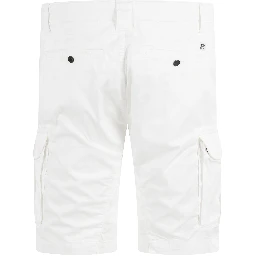 STRETCH SATEEN CARGO LENS SHORTS