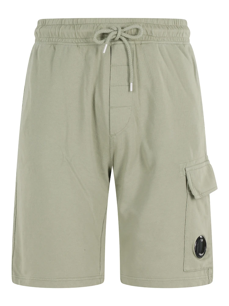 LIGHT FLEECE CARGO LENS SWEATSHORTS