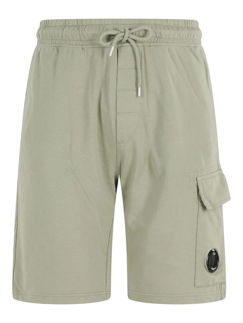 LIGHT FLEECE CARGO LENS SWEATSHORTS