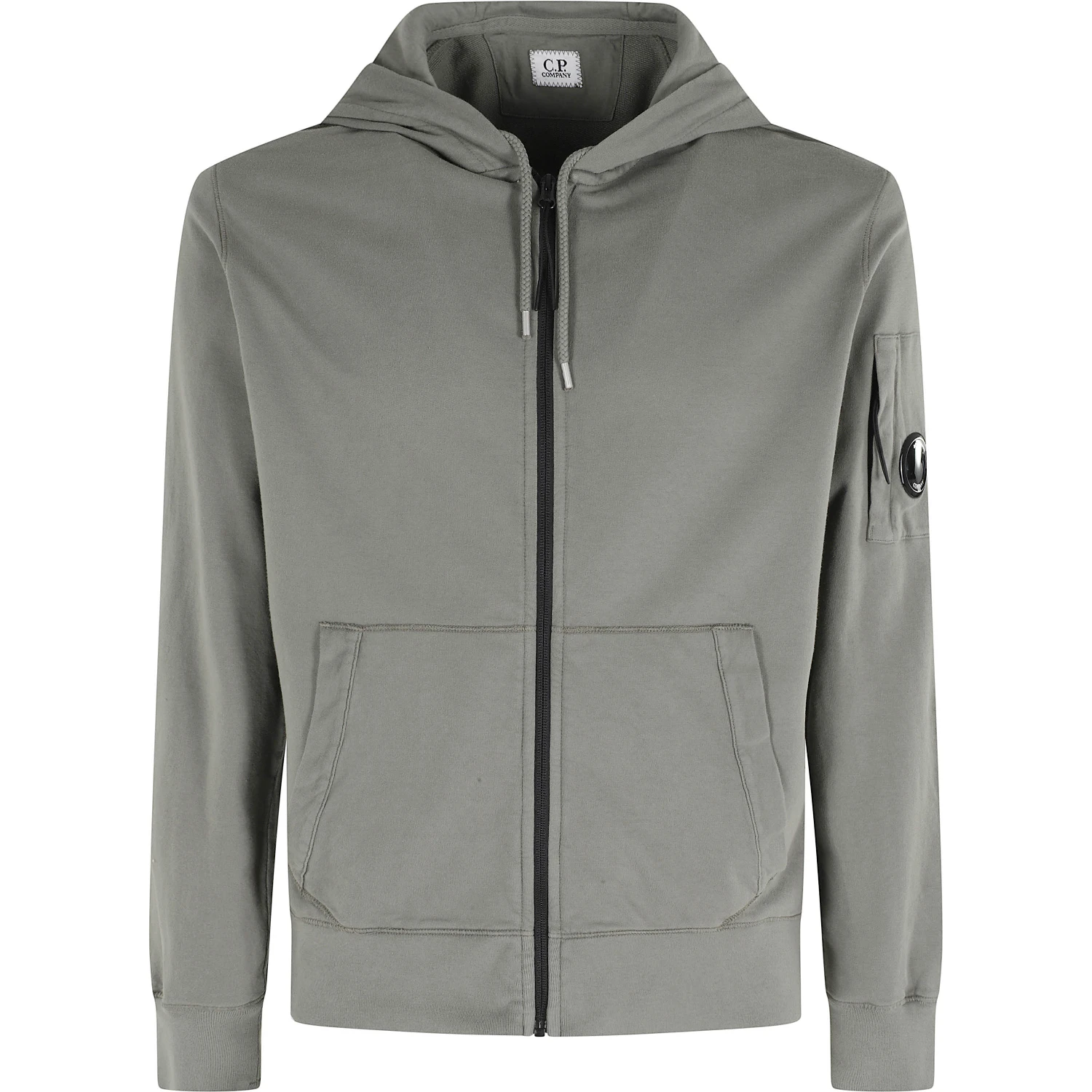LIGHT FLEECE ZIP HOODED LENS SWEATSHIRT