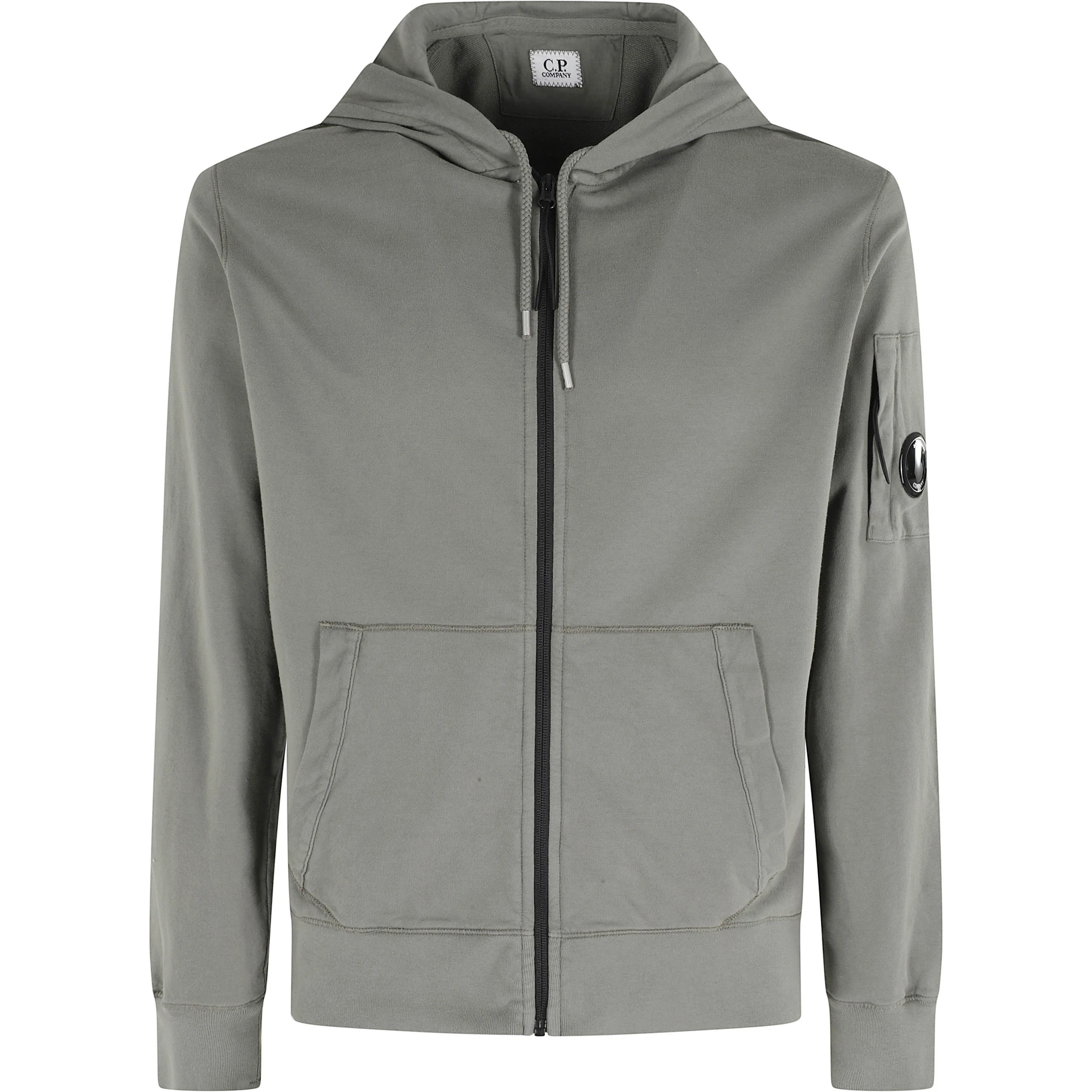 LIGHT FLEECE ZIP HOODED LENS SWEATSHIRT