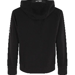 DIAGONAL RAISED FLEECE ZIP HOODED