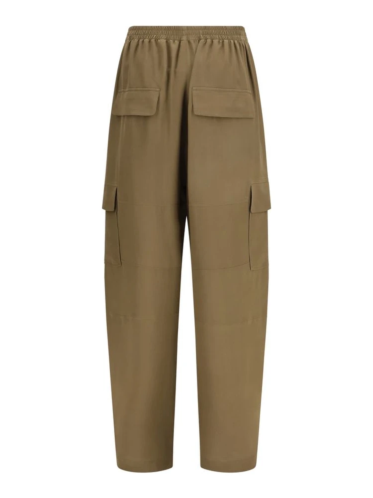 Brown Silk Cargo Pants alternative