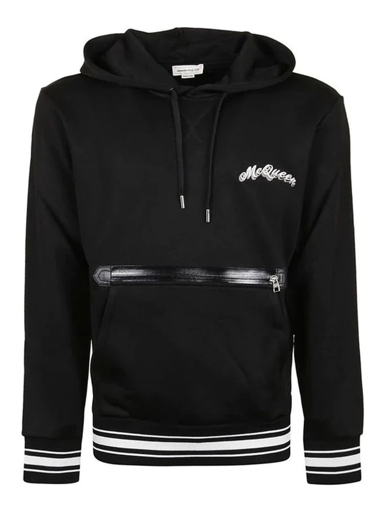 Black Cotton Sweatshirt