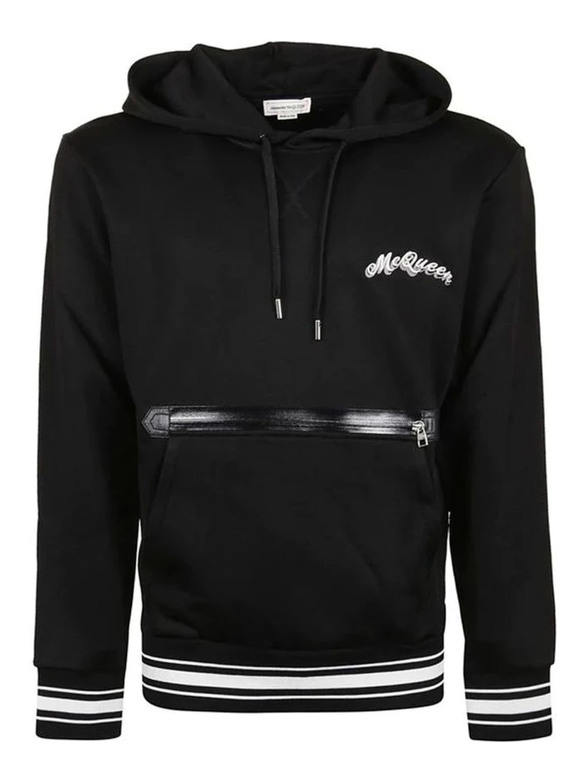 Black Cotton Sweatshirt