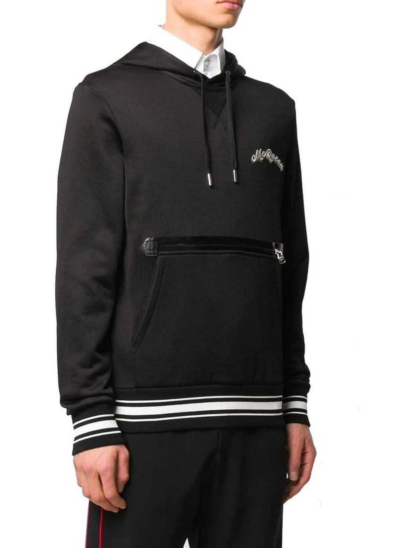 Black Cotton Sweatshirt