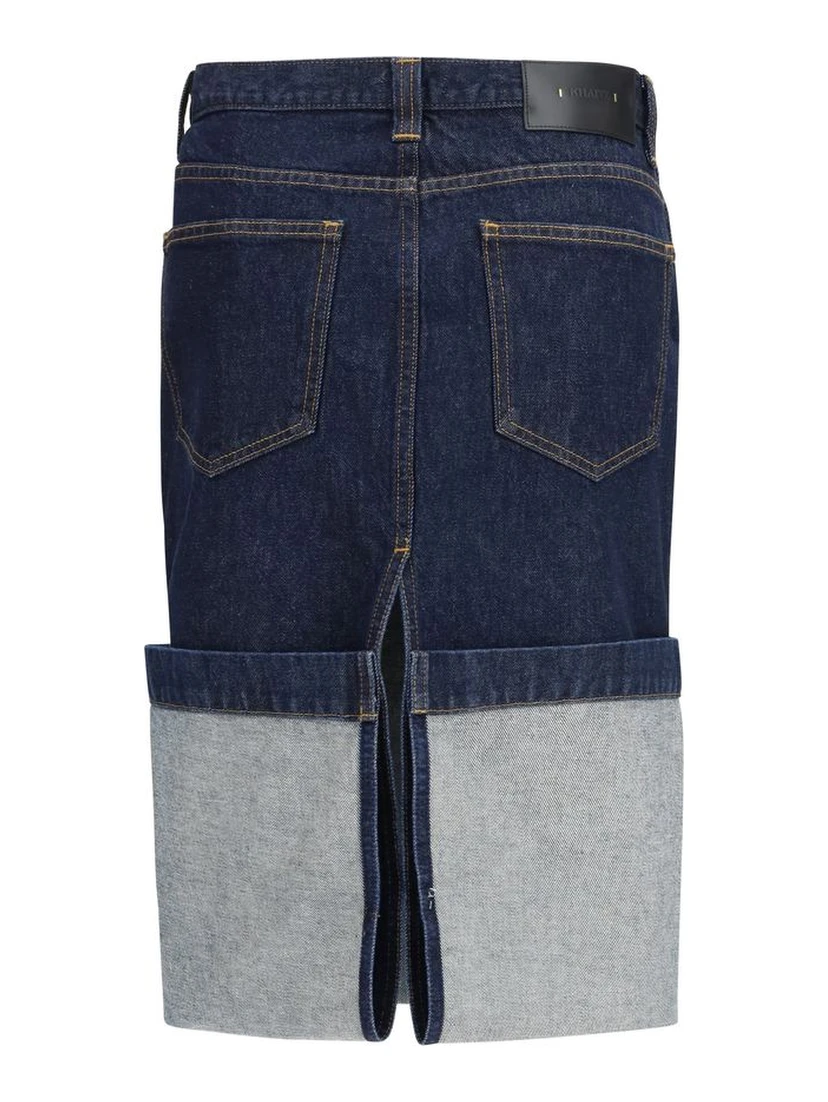 Blue Denim Skirt