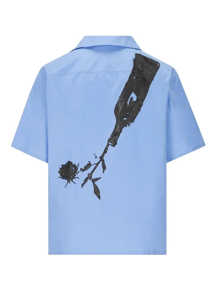 Blue Cotton Pattern Shirt alternative