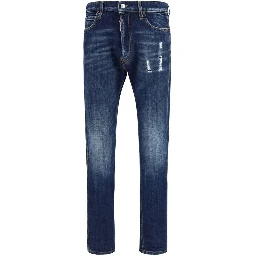 Blue Cotton Jeans Denim