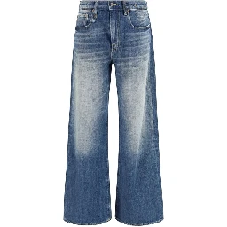 Blue Cotton Relaxed Fit Jeans