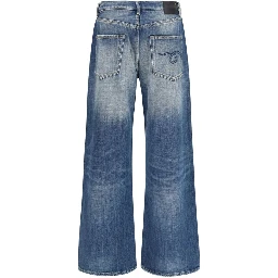 Blue Cotton Relaxed Fit Jeans