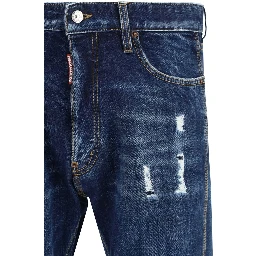 Blue Cotton Jeans Denim