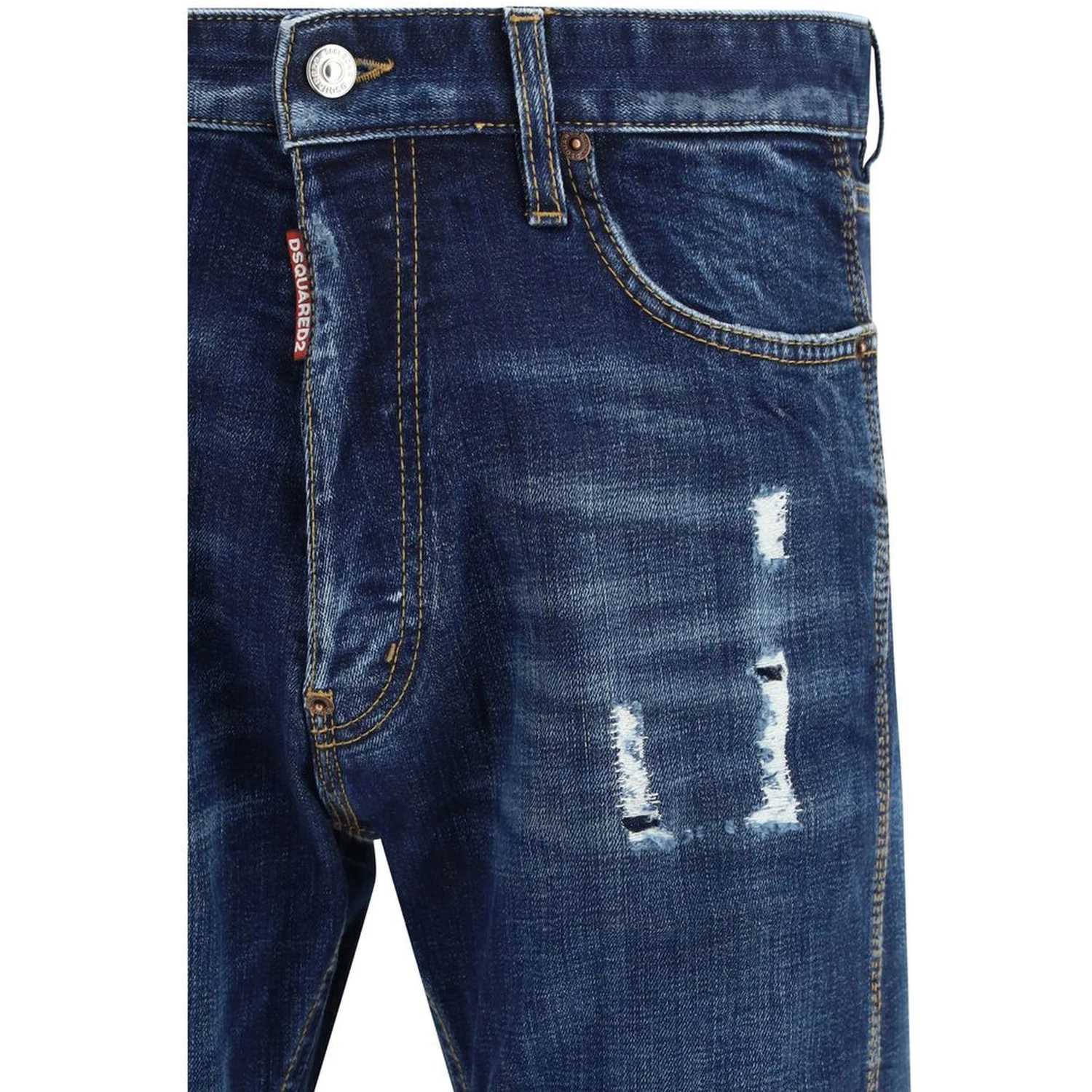 Blue Cotton Jeans Denim