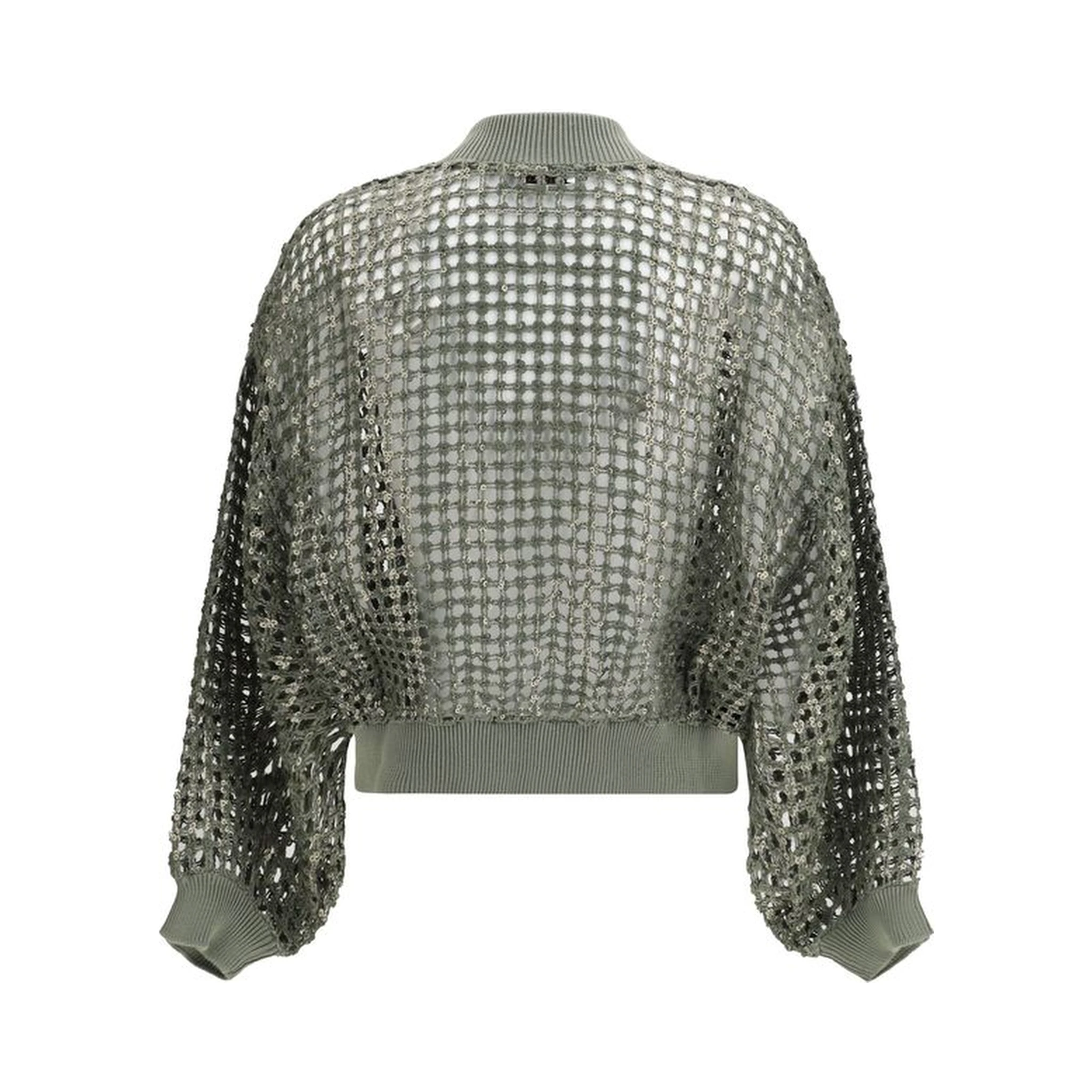 Bicolor Silk Bomber