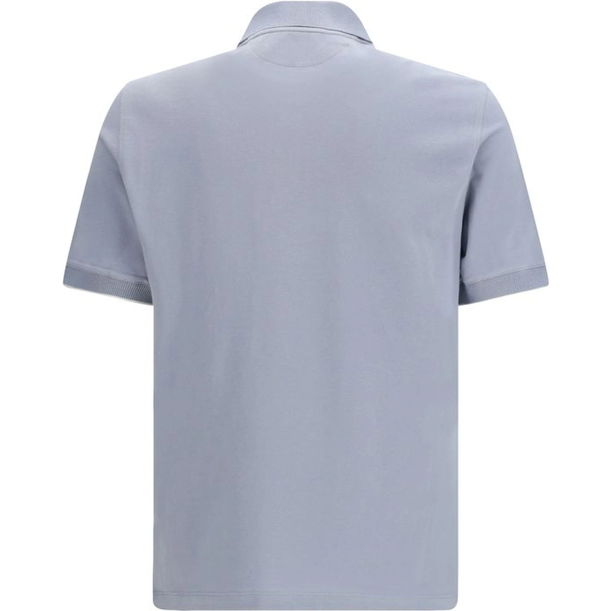 Blue Cotton Polo Shirt