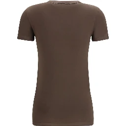 Brown Cotton T-Shirt
