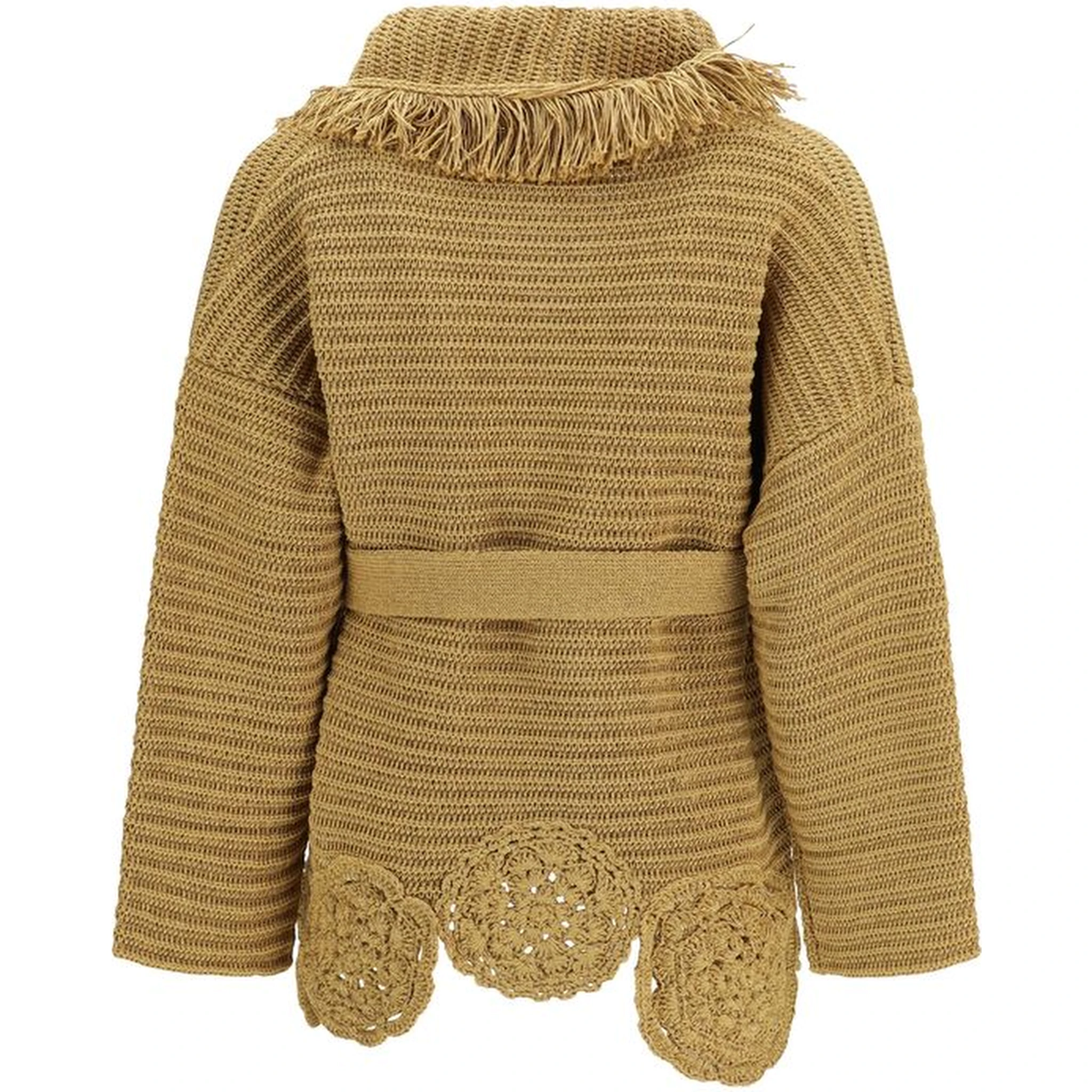 Gold Polyester Cardigan
