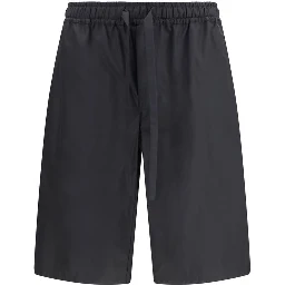 Black Cotton Shorts
