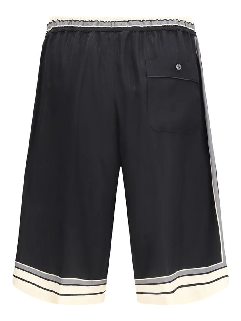 Multicolor Silk Shorts