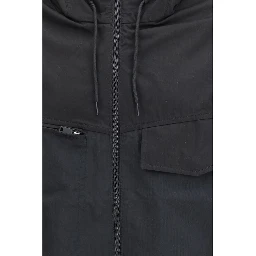 Black Cotton Shell Jacket