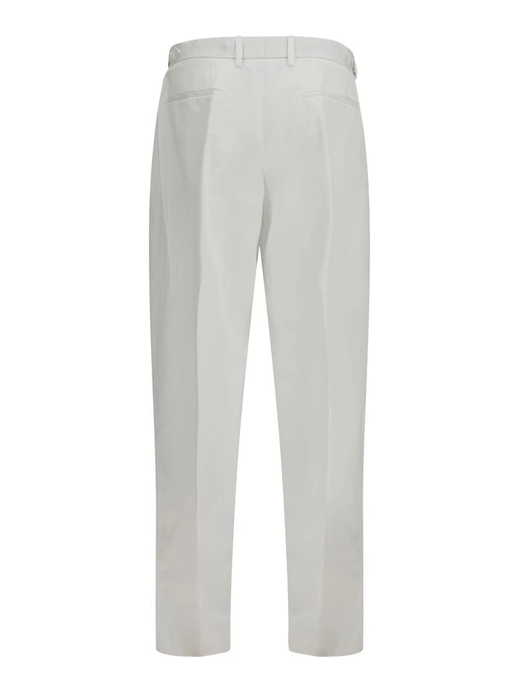 White Cotton Casual Pants alternative