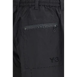 Black Cotton Bermuda Shorts