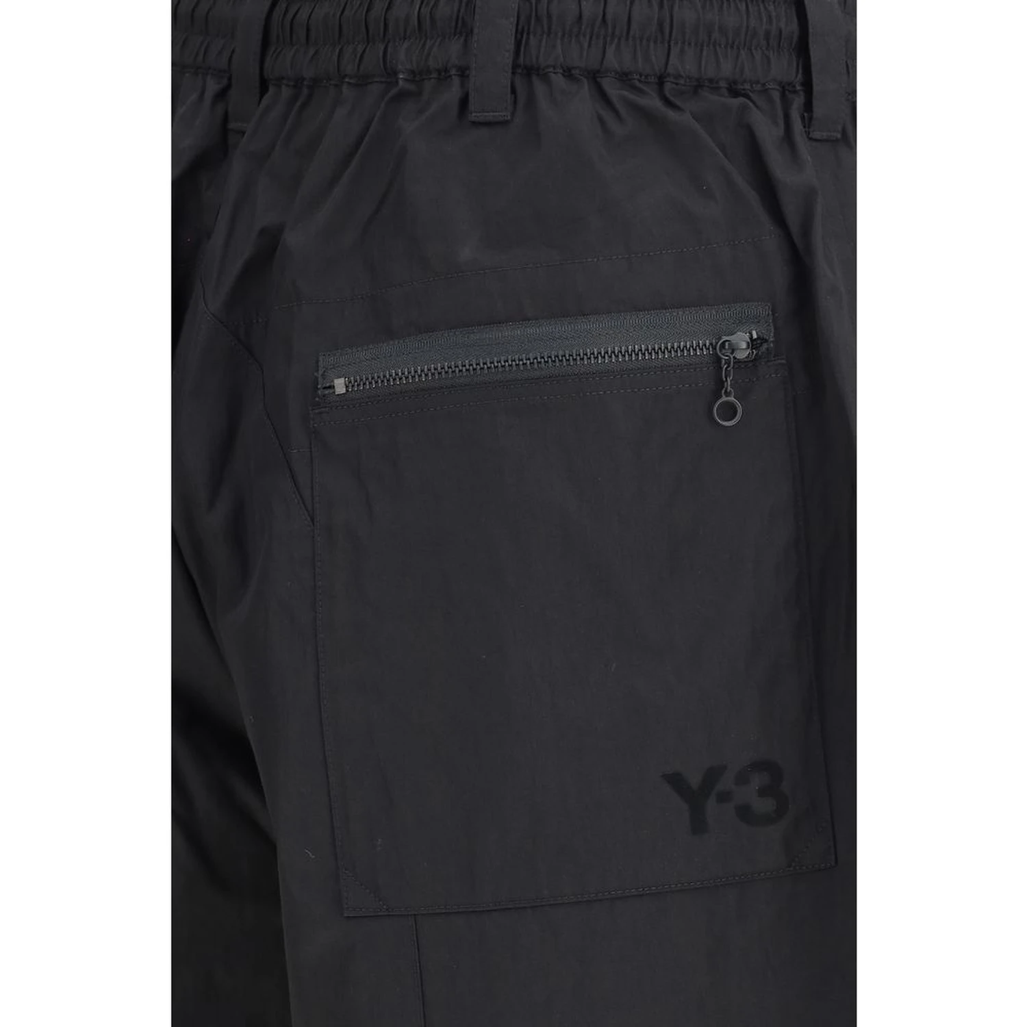 Black Cotton Bermuda Shorts