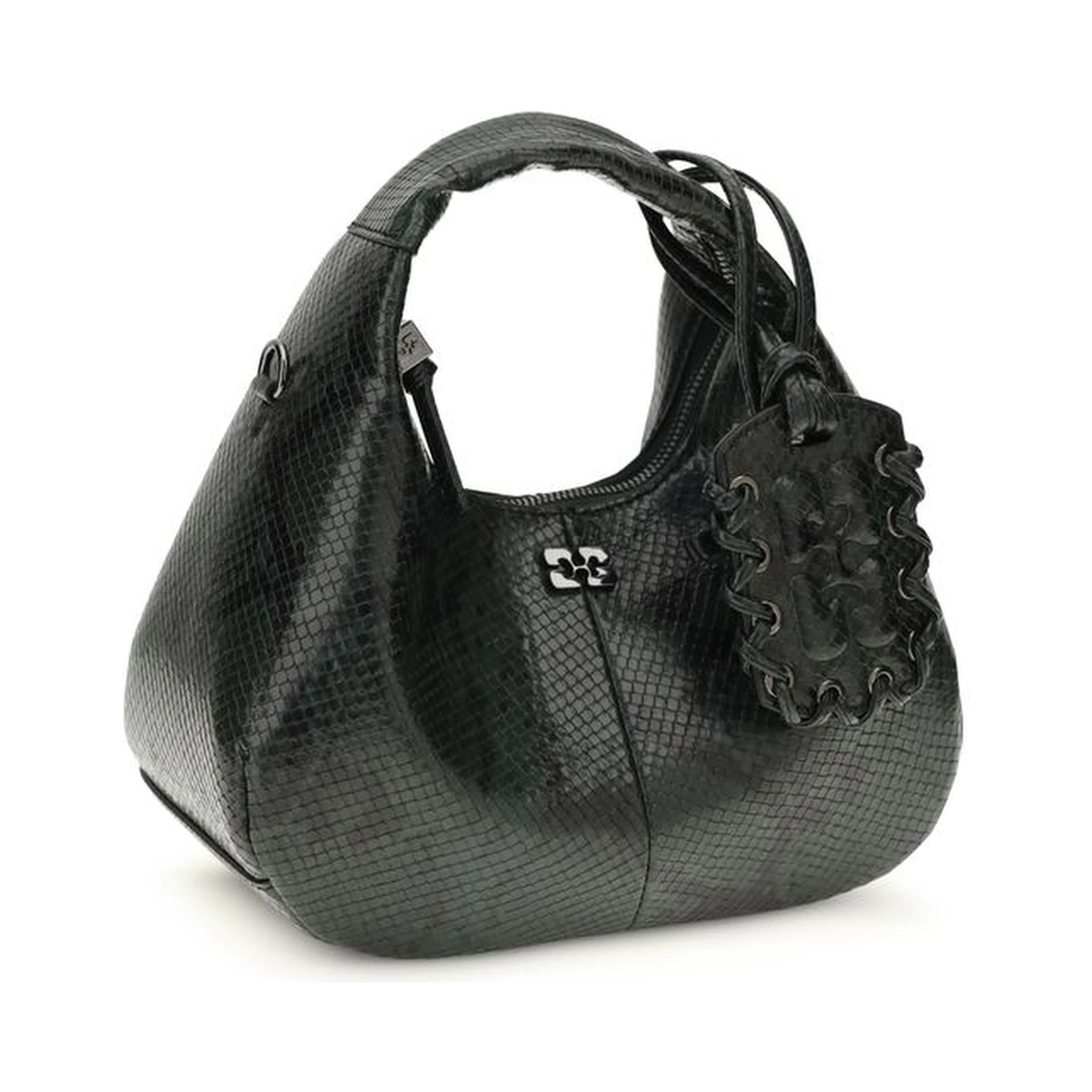 Black Recycled Polyester Shoulder Bag