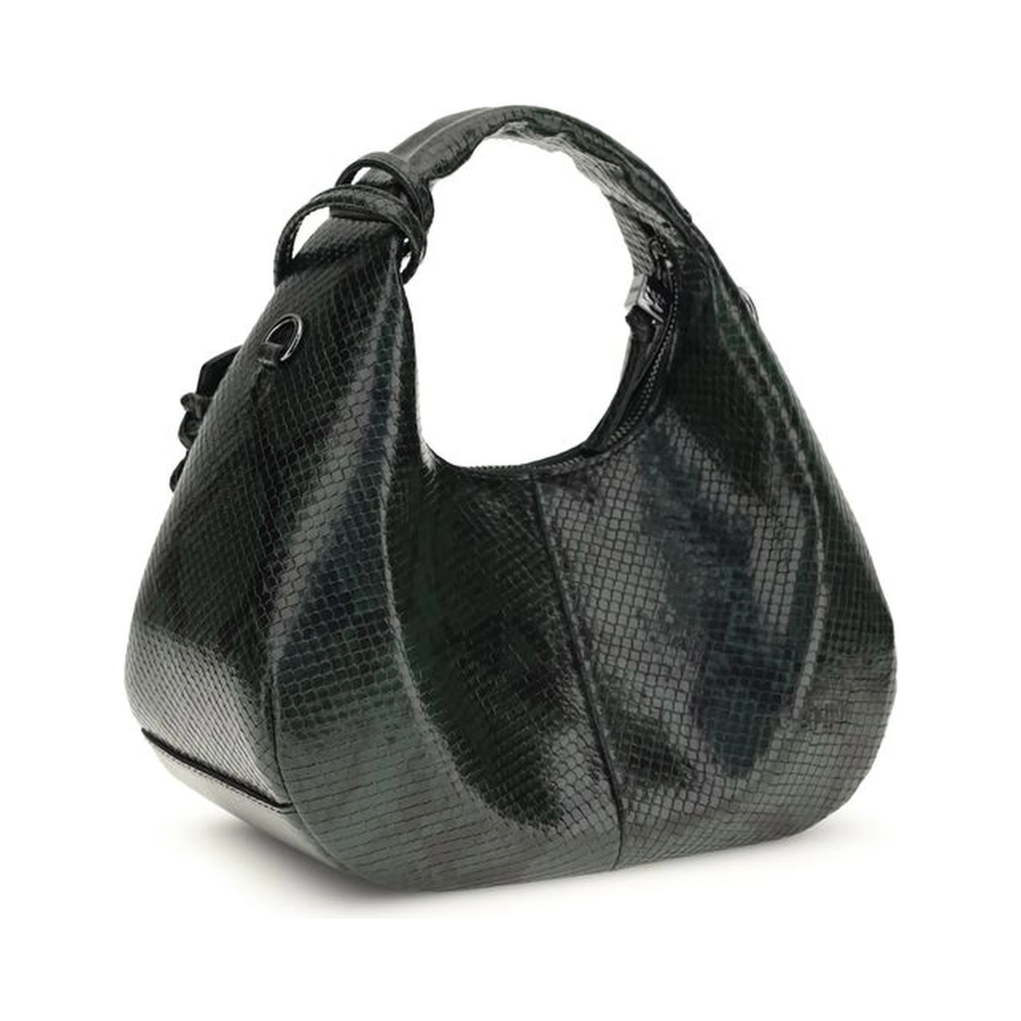 Black Recycled Polyester Shoulder Bag