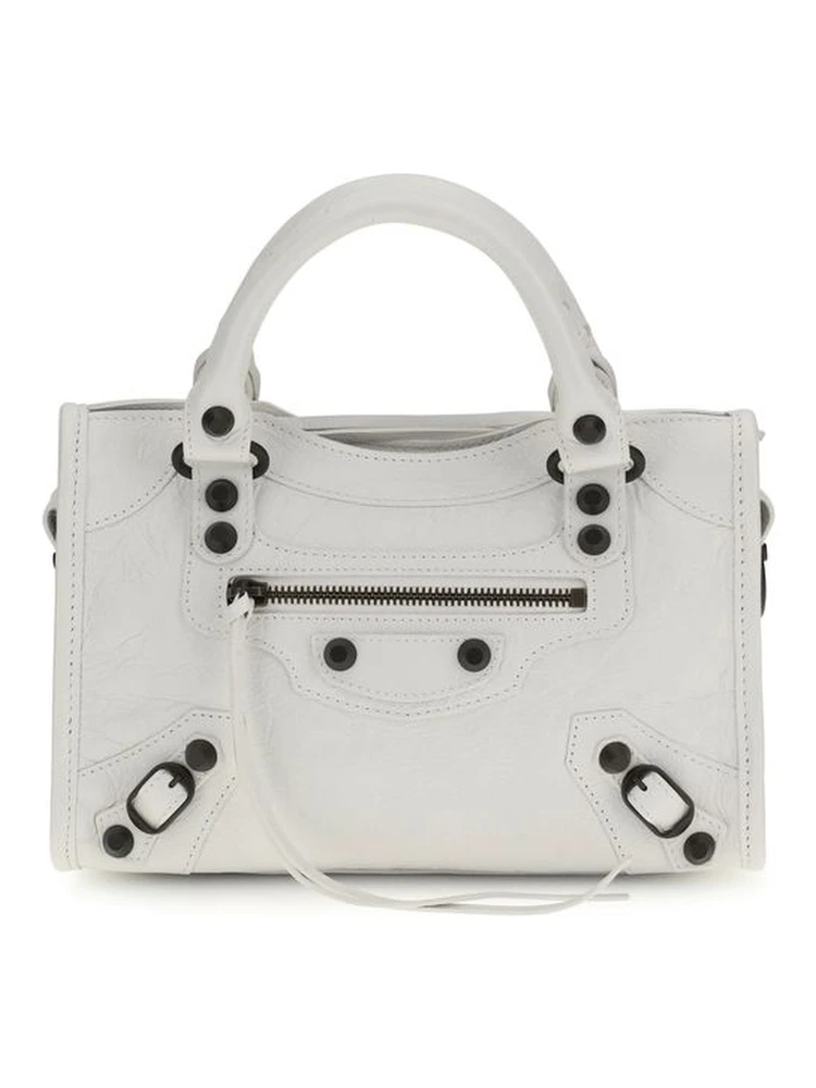 White Calf Leather Bos Taurus Handbag