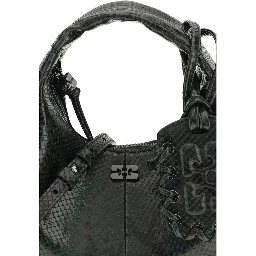 Black Recycled Polyester Shoulder Bag