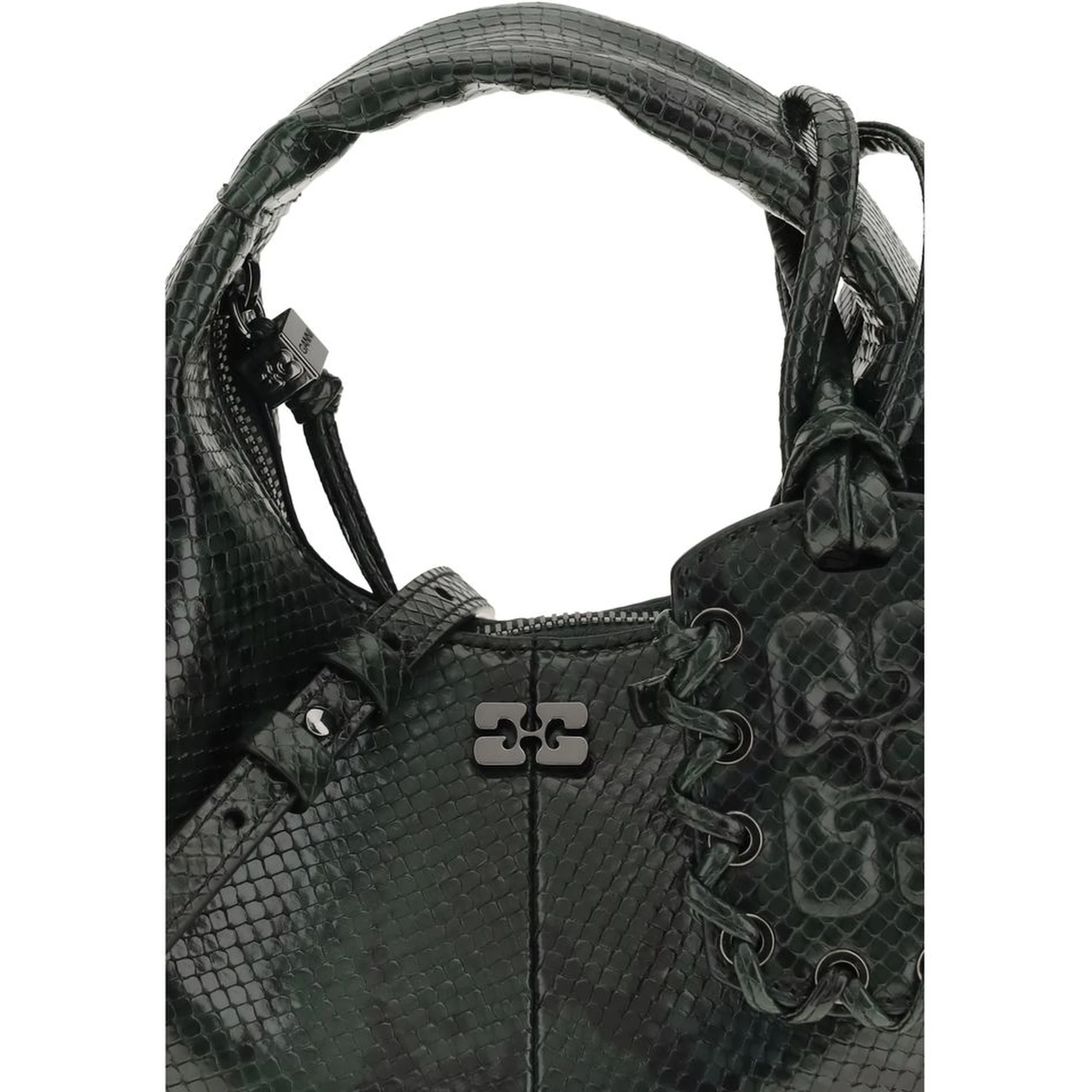 Black Recycled Polyester Shoulder Bag