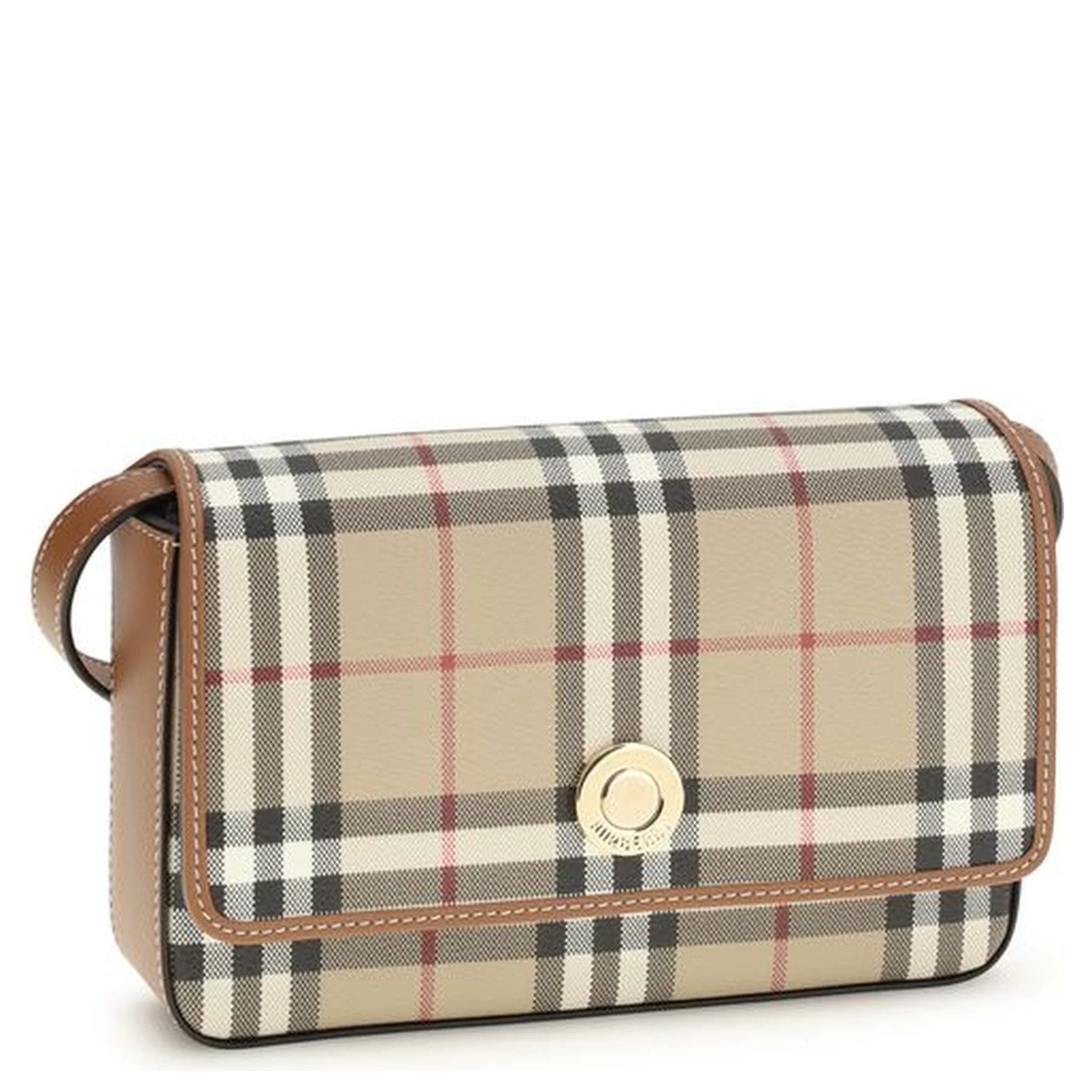 Beige Polyurethane Wallet
