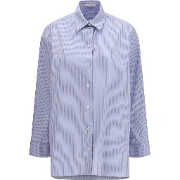 Blue Cotton Pattern Shirt
