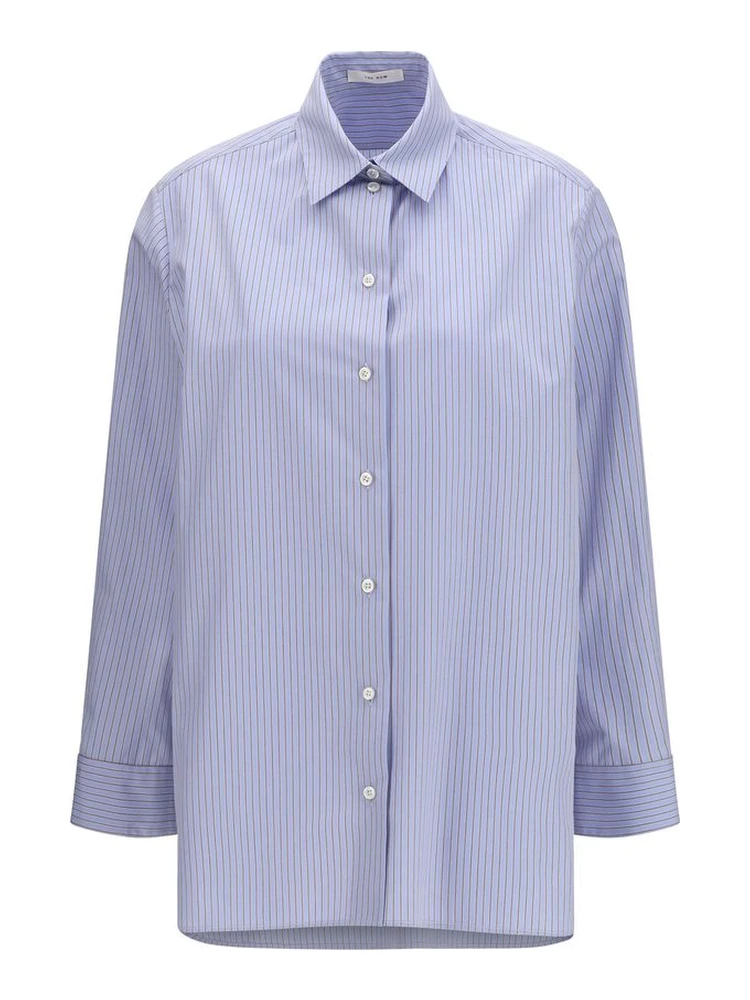 Blue Cotton Pattern Shirt
