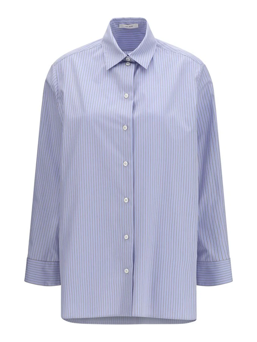 Blue Cotton Pattern Shirt
