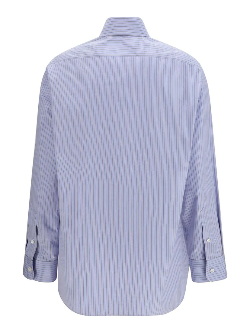 Blue Cotton Pattern Shirt
