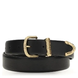 حزام بوس توروس العادي من جلد العجل الأسود