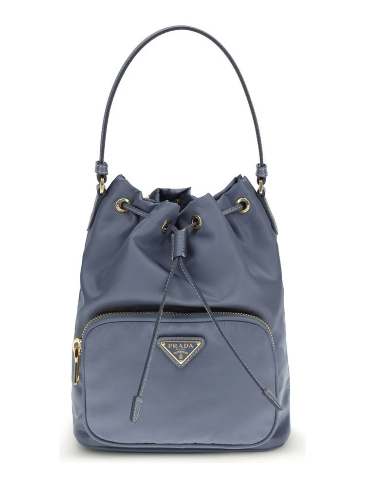 Blue Polyamide Backet Bag