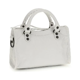 White Calf Leather Bos Taurus Handbag