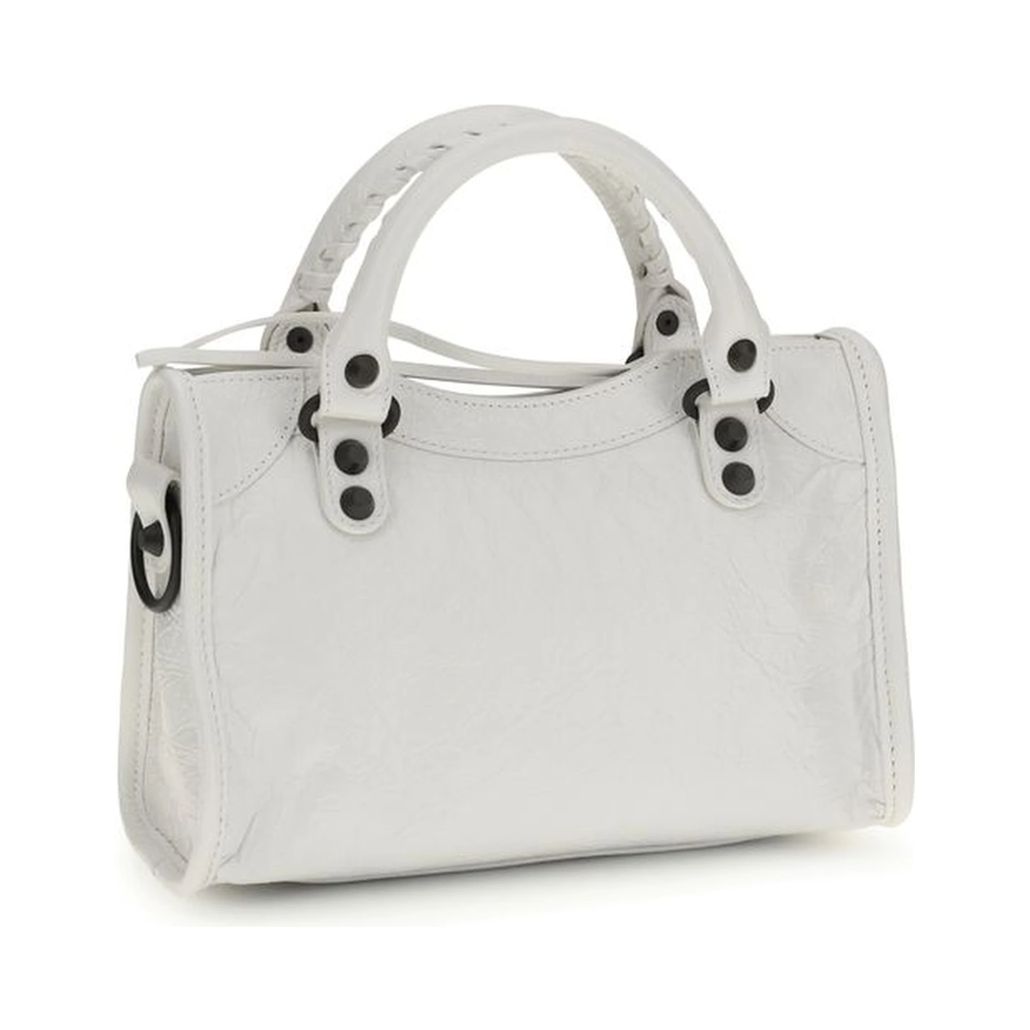 White Calf Leather Bos Taurus Handbag